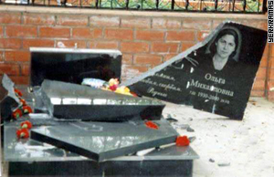 Armenian graves were vandalized last April in Krasnodar