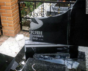 Armenian graves were vandalized last April in Krasnodar
