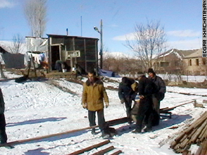 Residents were left with half-built structures when the USSR collapsed.